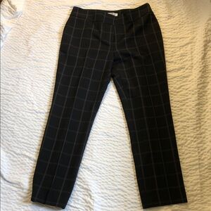 Kasper Black windowpane slacks size 10